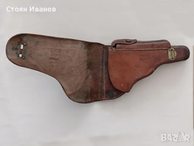 Кобур Люгер P08 Царски офицерски прекрасно запазен, снимка 3 - Оборудване и аксесоари за оръжия - 48570914