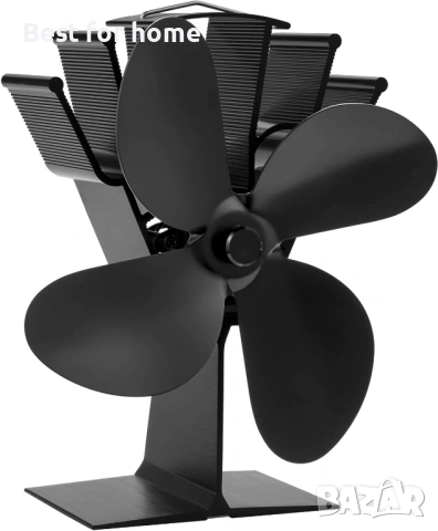 COMBIUBIU Вентилатор за печка с 4 крила, захранван от топлина