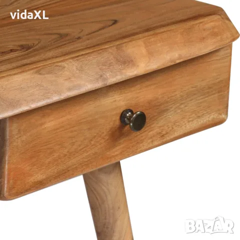 vidaXL Писалище, акациево дърво масив, 110x50x76 cм, снимка 5 - Бюра - 56146365