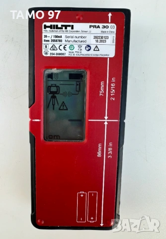 Hilti PR 30-HVS A12 - Ротационен лазер за употреба на открито перфектен!, снимка 6 - Измервателни инструменти - 53360141