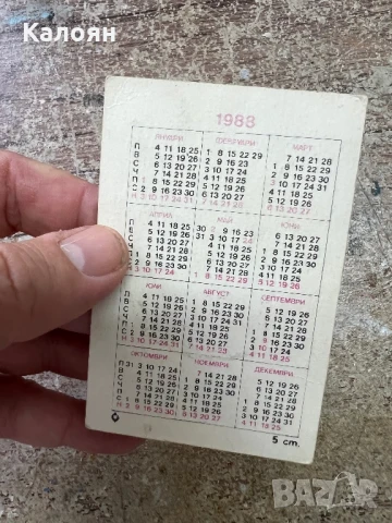 Календарче с тигър от 1888 г. , снимка 2 - Колекции - 51056680