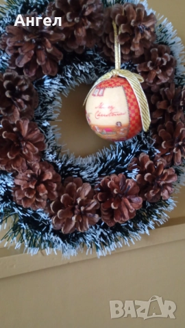 Коледен венец , снимка 2 - Коледни подаръци - 52453726