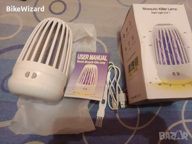  Лампа за унищожаване на насекоми с нощна светлина 2 в 1 презареждаща батерия НОВО, снимка 6 - Къмпинг осветление - 48523727