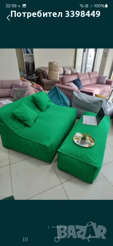 Пуф фотьойл "KING", снимка 4 - Дивани и мека мебел - 50477586