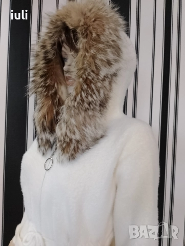 намаление на палто от кашмир с лисица , снимка 4 - Палта, манта - 52075892