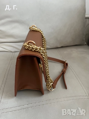 Дамска кафява чанта, снимка 4 - Чанти - 52413093