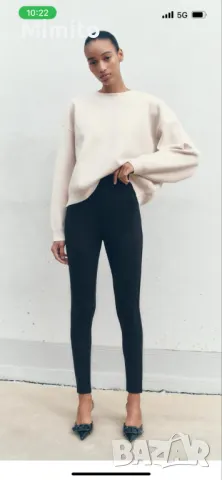 Zara нов пантлалон висока талия, снимка 2 - Панталони - 49368486