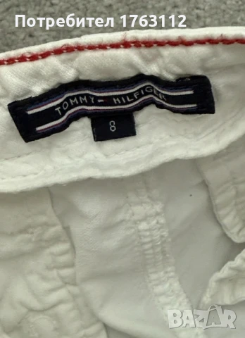 Tommy Hilfiger бял панталон 100% памук , размер М-Л, снимка 3 - Панталони - 51414000