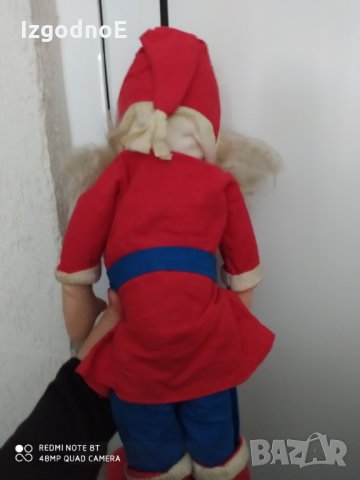 Много голям стар Дядо Коледа. Стара кукла от соца, снимка 5 - Колекции - 34378146