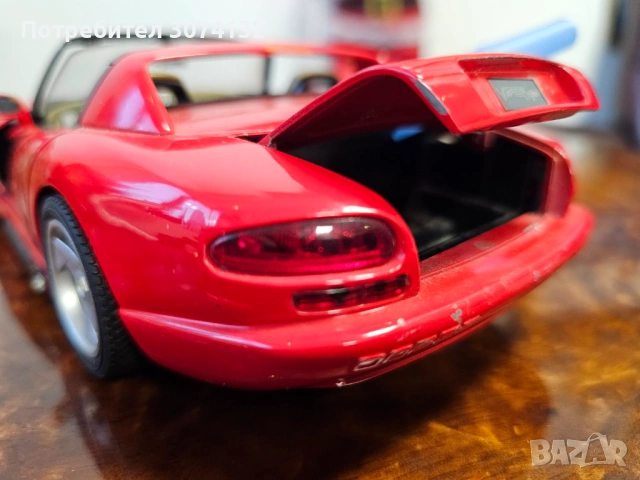 Метална колекционерска количка Dodge Viper RT/10, снимка 3 - Колекции - 53209272