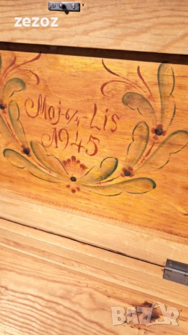 Ретро кутия на крака шведска, снимка 7 - Шкафове - 54120742