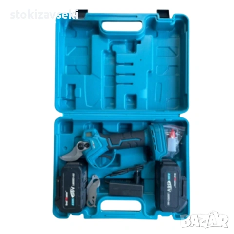 Комплект акумулаторна ножица 3" и резервен нож 36V 8A, снимка 2 - Други инструменти - 54083088