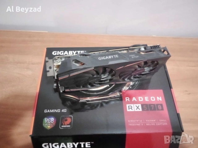 Продавам видео карти RX 570/580 4GB, снимка 3 - Видеокарти - 54316409