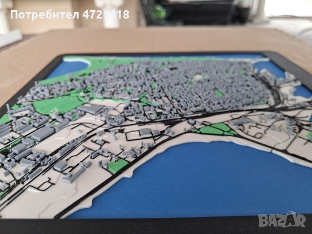 Бургас на длан! 3D декоративен макет – Уникален декор!, снимка 5 - Декорация за дома - 54026015