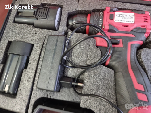 Безчетков винтоверт Raider RD-BCDL39, снимка 8 - Винтоверти - 54081327