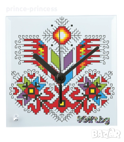 Стъклен часовник със снимка, картинка или текст по избор 