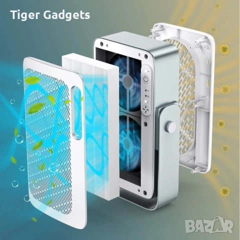 AirFanta 4Lite персонален пречиствател на въздух с ламинарен поток, преносим, с вградена батерия, снимка 3 - Друга електроника - 54214462