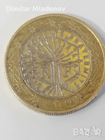 1 евро 1999г. Франция 