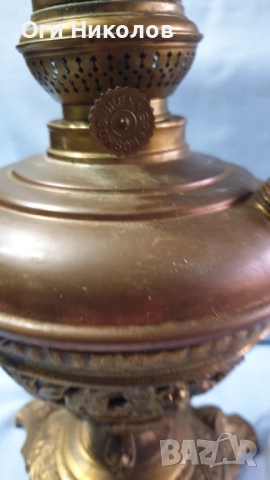 Старинна голяма Австрийска газена лампа, снимка 4 - Антикварни и старинни предмети - 52791738
