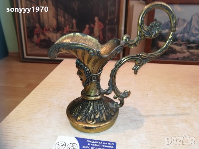 кана-горна част-мед/месинг-19х19х9см-внос холандия, снимка 6 - Колекции - 30474536