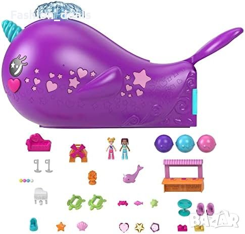 Нов Polly Pocket Комплект за игра 2 микрокукли Деца Подарък
