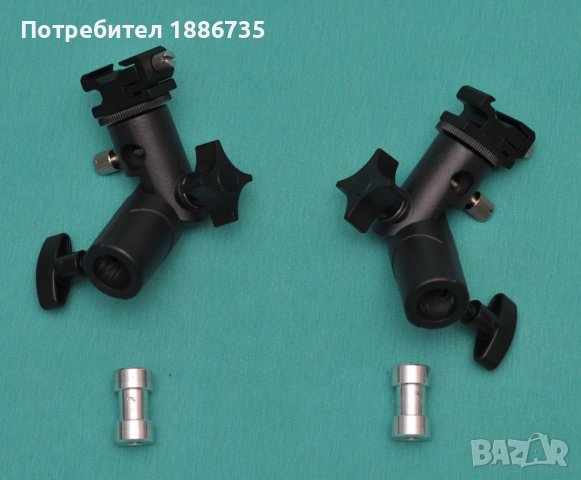 Държач за чадър и ръчна светкавица, снимка 2 - Чанти, стативи, аксесоари - 37239665