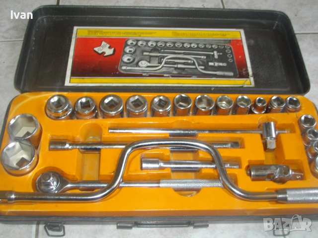 Нова Немска Гедория/Гидория/Комплект Инструменти-25 Части-Старо Качество-Маткап/Тресчотка/Удължители, снимка 17 - Други инструменти - 40073681