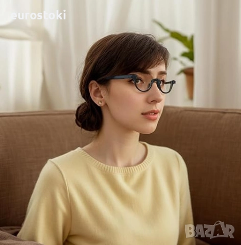 Комплект от 2 чифта диоптрични очила за четене AJYADO с калъфи, уникален винтидж дизайн за жени , снимка 3 - Слънчеви и диоптрични очила - 51672900