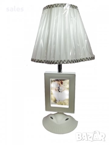 Акумулаторна LED настолна нощна лампа с огледало, снимка с абажур и тъч бутони., снимка 3 - Настолни лампи - 33871072