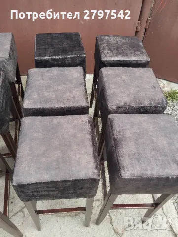 Дървени бар столове С23, снимка 2 - Столове - 49544575