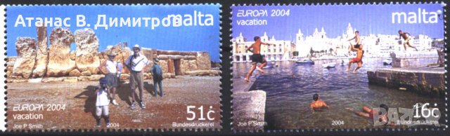 Чисти марки Европа СЕПТ 2004 от Малта