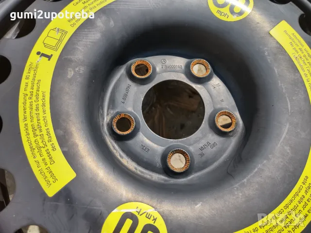 17 резервна джанта патерица 5х112 Mercedes A B C E Class 155/70/17, снимка 5 - Гуми и джанти - 48610423