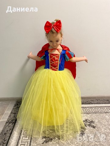 Рокля Снежанка с аксесоари, снимка 4 - Детски рокли и поли - 35607456