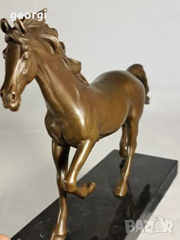 Бронзова фигура кон  3/3, снимка 4 - Статуетки - 47977658