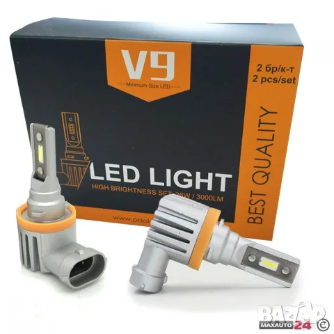 LED крушки 3900 V9 H27 26W 12V 24V комплект 2 броя, снимка 3 - Аксесоари и консумативи - 55864576