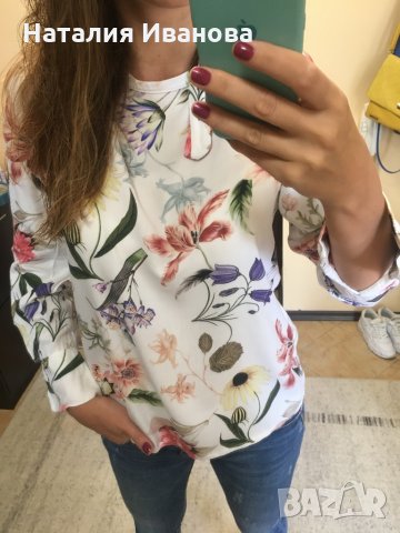 Дамска блуза на цветя в Блузи с дълъг ръкав и пуловери в гр. Варна -  ID30260173 — Bazar.bg