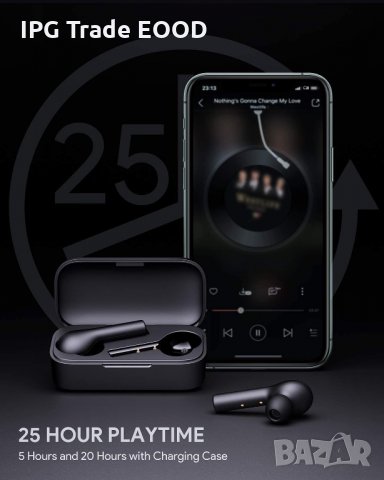 Aukey Bluetooth 5.0 безжични слушалки с кейс + touch control, снимка 3 - Слушалки, hands-free - 31254412