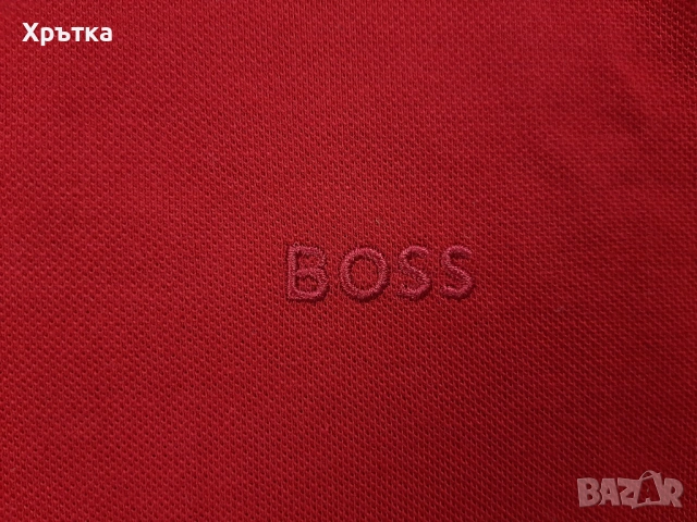 Hugo Boss Philllipson 38 - Оригинална мъжка тениска с яка р-р L-XL, снимка 6 - Тениски - 54151549