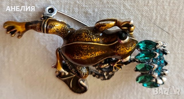 Брошка с полускъпоценни камъни и емайл , снимка 6 - Други - 38084228