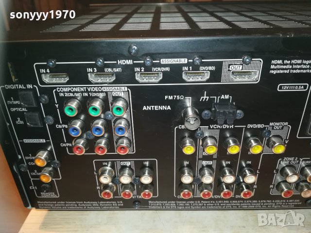 onkyo tx-sr507 av receiver 0703211903, снимка 13 - Ресийвъри, усилватели, смесителни пултове - 32075319