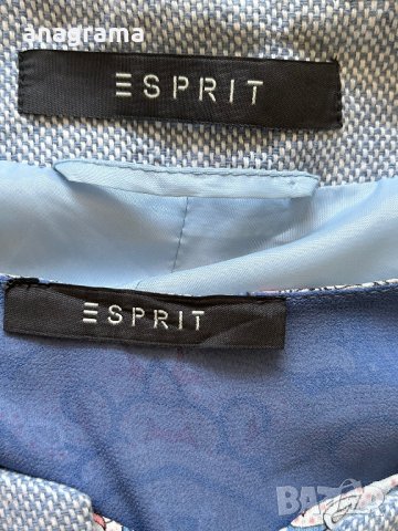 Esprit & esprit елегантно палто в синьо за преходните сезони и красива рокля , снимка 6 - Рокли - 42859580