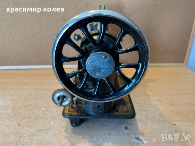 стара немска шевна машина за декорация, снимка 3 - Антикварни и старинни предмети - 54329507