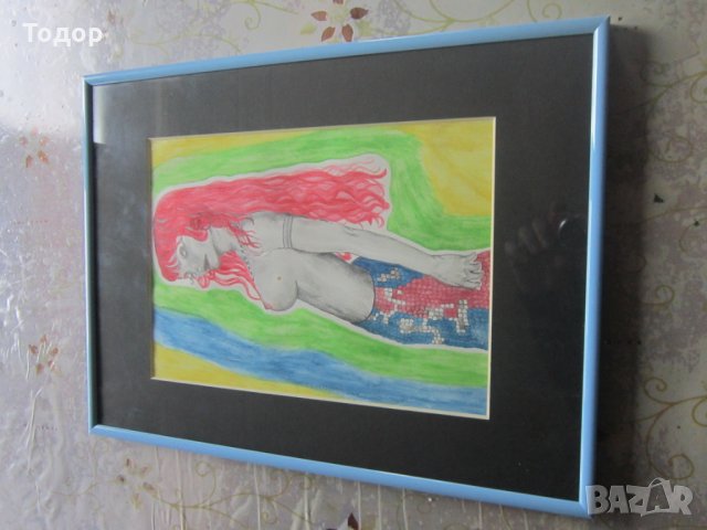 Рисувана картина Еротика , снимка 5 - Картини - 32089280