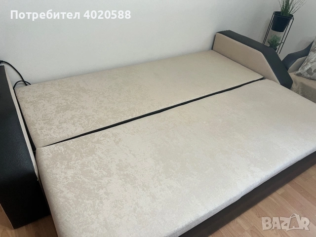 Триместен диван с функция сън, снимка 3 - Дивани и мека мебел - 54327722