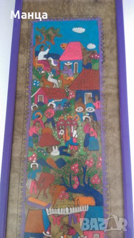 Рисунка върху кожа от Перу, снимка 5 - Антикварни и старинни предмети - 30314919