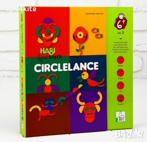 Дървени цветна игра Монтесори Circlelance Habi Spiel Мath Montessori