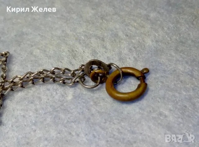 СТАРИНЕН ФЛОРАЛЕН СРЕБЪРЕН МЕДАЛЬОН с БУКВА Д със СРЕБЪРНА ВЕРИЖКА СРЕБРО 950 ЗАКОПЧАЛКА БРОНЗ 30012, снимка 12 - Антикварни и старинни предмети - 49866110