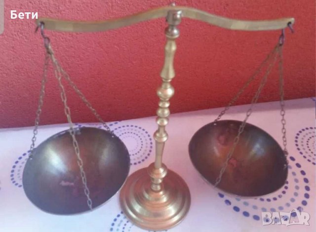 Старинна везна, снимка 2 - Антикварни и старинни предмети - 31263737