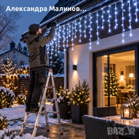 LED коледни лампички, снимка 2 - Декорация за дома - 56534476