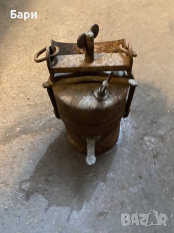 Стара миньорска лампа, снимка 13 - Други ценни предмети - 39279618